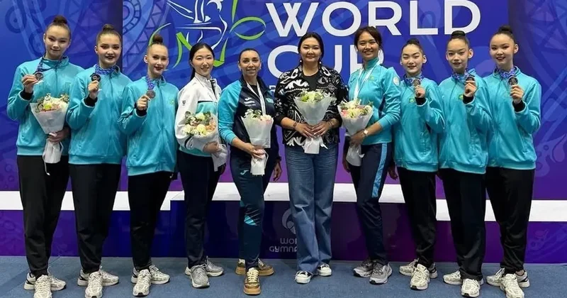 Қазақстан көркем гимнастикадан Ташкенттегі Әлем кубогы кезеңінде күміс жүлдеге ие болды