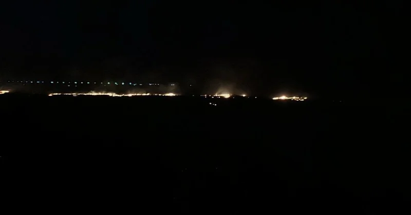 Природный пожар произошел близ Кокшетау