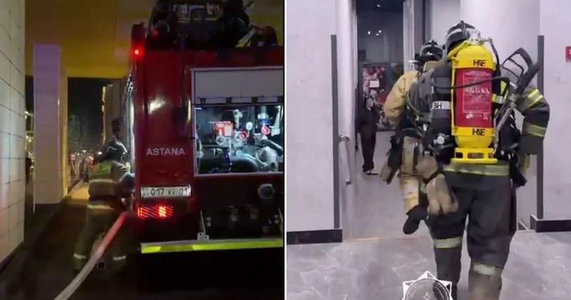 Двор был заставлен машинами : как тушили пожар, в котором погибли трое детей в Астане