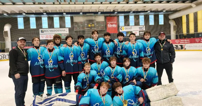 Astana Team заняла первое место на международном турнире по хоккею с шайбой