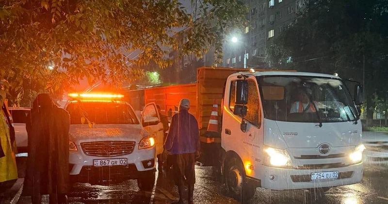 Рекордное количество осадков выпало в Алматы