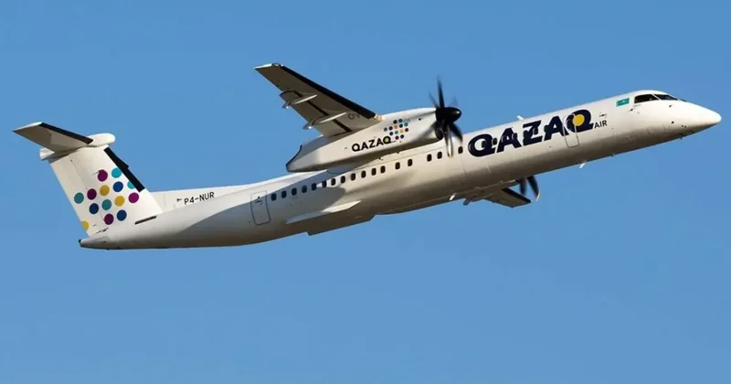 Самолёт Qazaq Air экстренно остановил взлёт в Костанае из за пожара в шасси