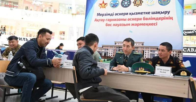 Ақтауда бос орындар жәрмеңкесінде 35 азамат әскери қызмет өткеруге ниет білдірді