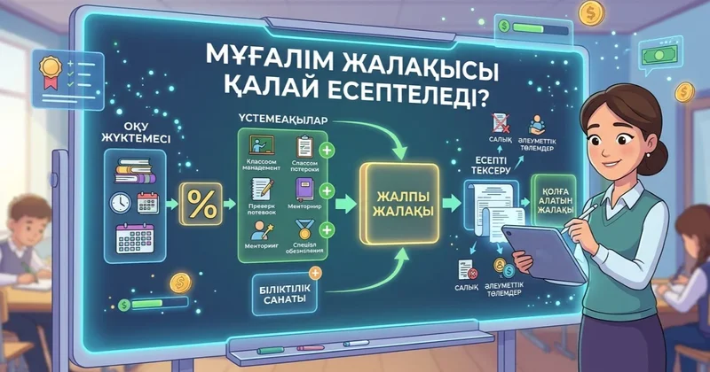 Мұғалім жалақысы қалай есептеледі? Жүктеме, үстемеақы және есепті тексеру