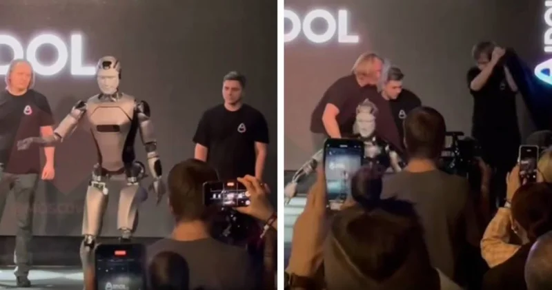Алғашқы ресейлік адам тәрізді робот презентация кезінде құлап қалды