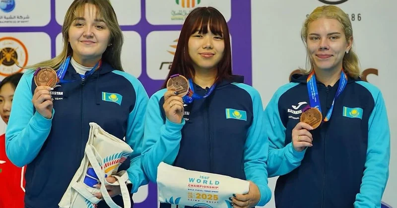 Сборная Казахстана выиграла медаль на чемпионате мира по спортивной стрельбе
