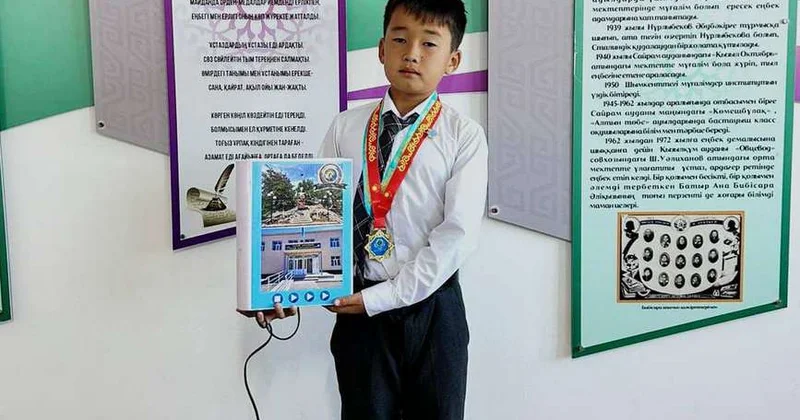 Говорящую книгу создали сельские школьники в Туркестанской области