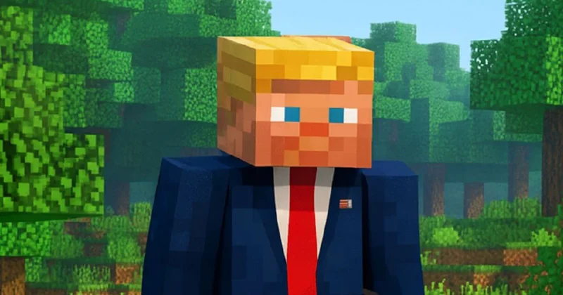 Трампа в образе персонажа из Minecraft опубликовал Белый дом