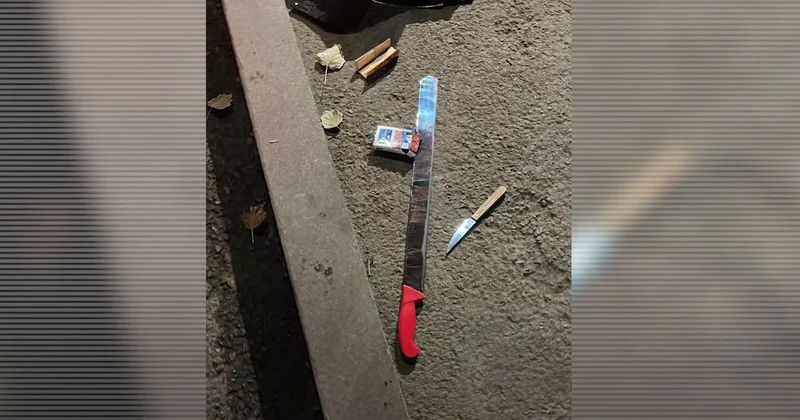 Двух мужчин с ножами задержали сотрудники СОБР у ночного клуба в Алматы