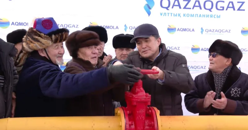 Қараөткел ауылына газ тартылды