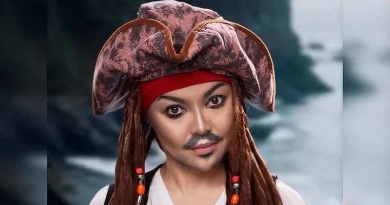 Жаркынай Ханайым повторила кинообразы Джонни Деппа