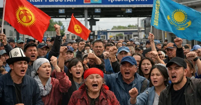 Казахстанцы и кыргызы возмущены новыми правилами въезда в Кыргызстан