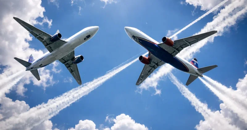 В небе над Шымкентом едва не столкнулись два иностранных самолета
