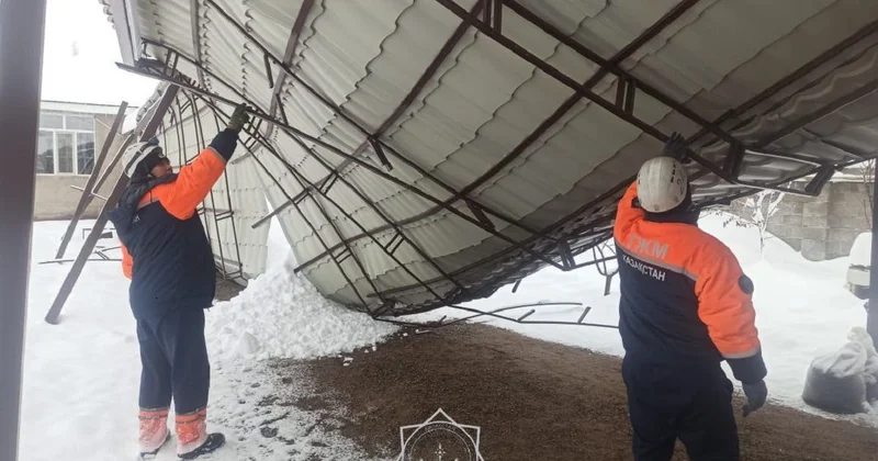 Вход завалило снегом: жители Тараза оказались заблокированы в своих домах из за непогоды (фото)