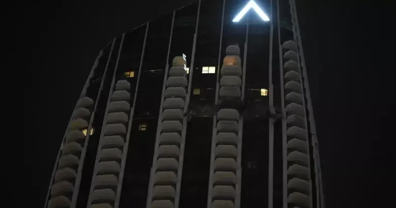 Дрон упал на элитную высотку в Дубае