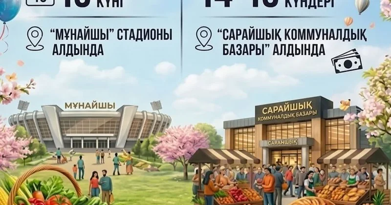 Атырауда азық түлік жәрмеңкесі өтеді