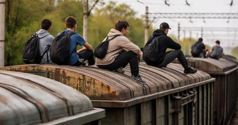 Алматыда жүк пойызының үстіне шығып алған жасөспірімдер видеоға түсіп қалды