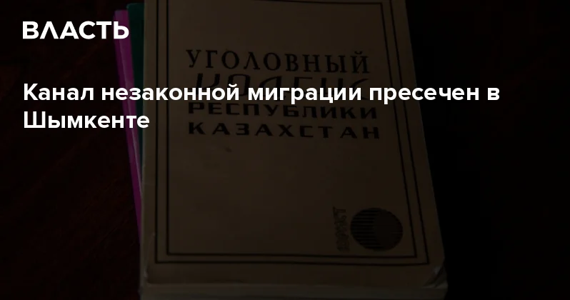 Канал незаконной миграции пресечен в Шымкенте Аналитический интернет журнал Власть