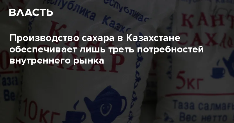 Производство сахара в Казахстане обеспечивает лишь треть потребностей внутреннего рынка Аналитический интернет журнал Власть