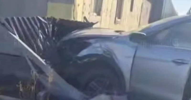 Автомобиль въехал в дом близ Астаны (видео)