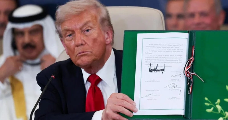 Трамп подписал историческое мирное соглашение между Израилем и Хамас по сектору Газа