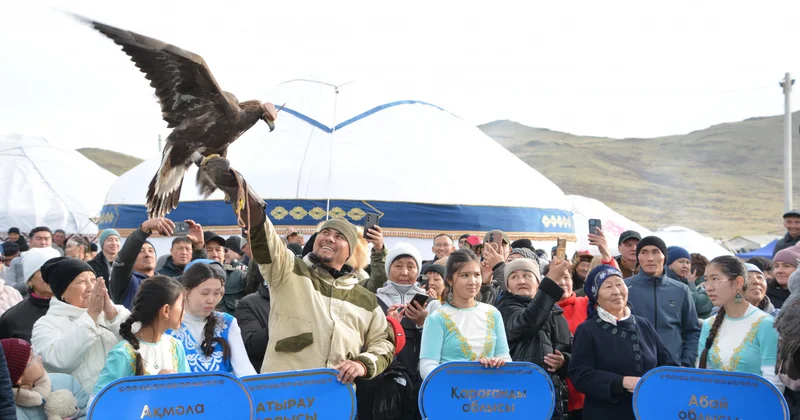 Бозанбай көгінде бүркіт самғады