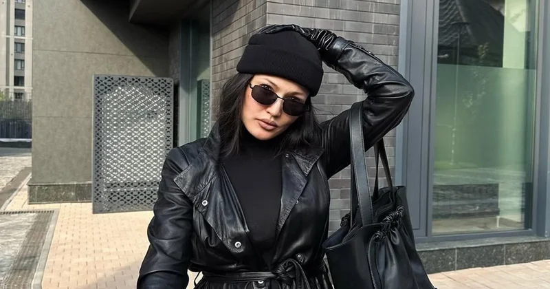 Черная пантера : Камшат Жолдыбаева в стиле total black впечатлила Сеть