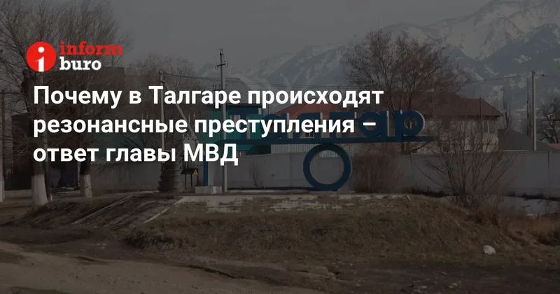 Почему в Талгаре происходят резонансные преступления ответ главы МВД