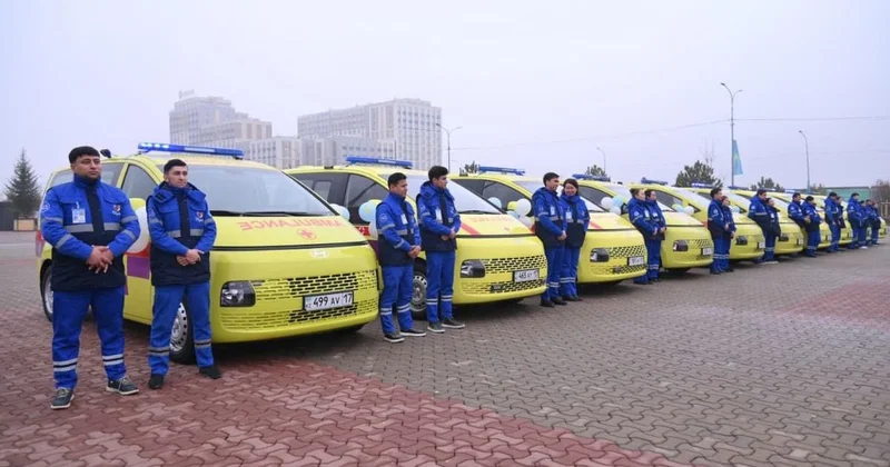 30 новых санитарных автомобилей переданы службе скорой помощи Шымкента