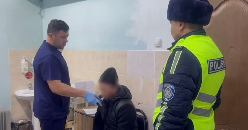 Лишенного прав алматинца арестовали за вождение авто (видео)