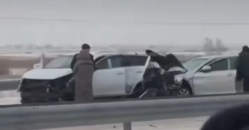 ДТП с участием семи машин на трассе в Акмолинской области: один человек погиб, двое получили травмы