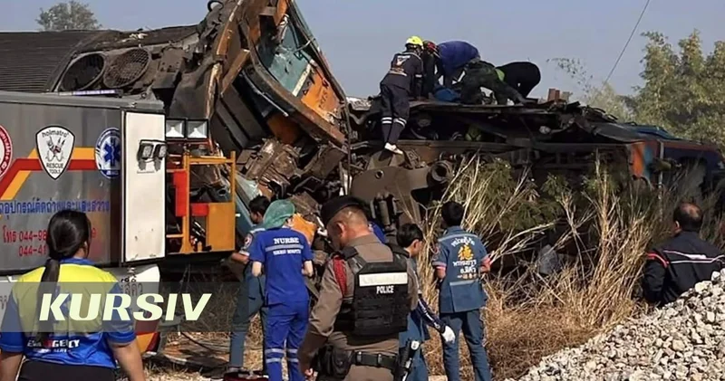 Thailand train disaster: 22 killed after crane crushes
