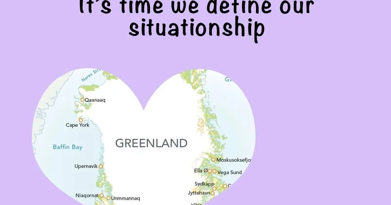 Время определиться с нашими отношениями : Белый дом опубликовал валентинку с Гренландией