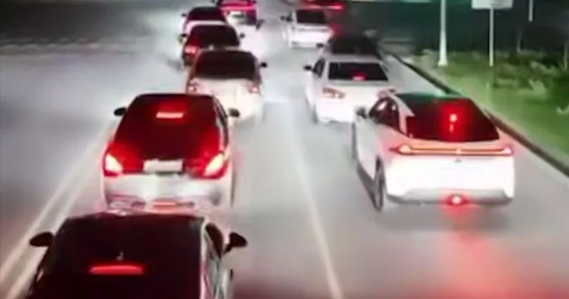 Шымкентте жол қозғалысы ережелерін өрескел бұзған автокортеж тоқтатылды