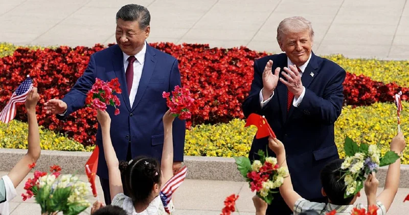 Дональд Трамп встретился с Си Цзиньпином в Пекине (видео)