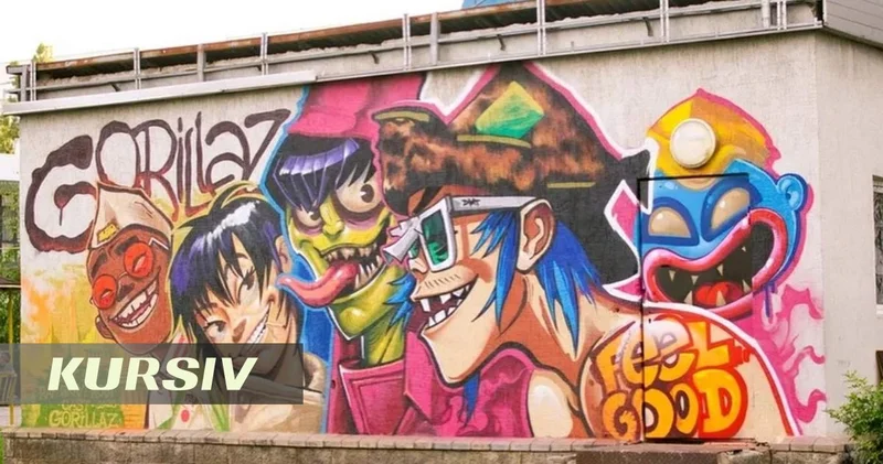 Перед концертом Gorillaz появился тематический мурал в Алматы