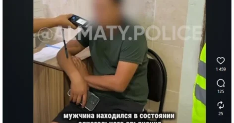 Пьяного водителя задержали в Алматы