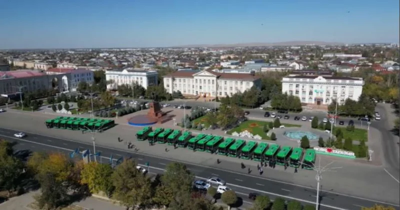 Таразда автобус паркі жаңартылып жатыр