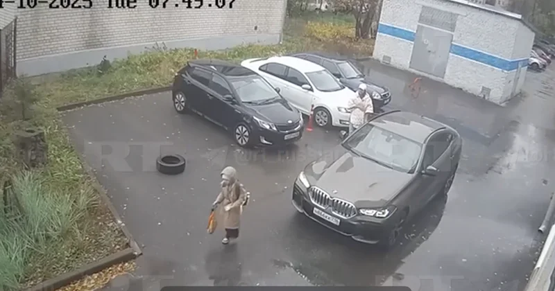 На женщину напали с ножом после того, как она проводила ребенка в школу (ВИДЕО)