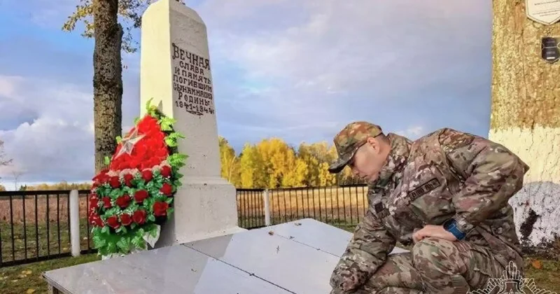 Беларусьте қазақстандық офицердің соғыс жылдарында қаза тапқан атасының қабірі табылды