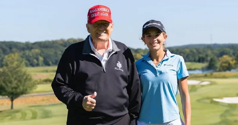 Внучка Трампа заняла 108 е место из 108 на дебютном турнире по гольфу