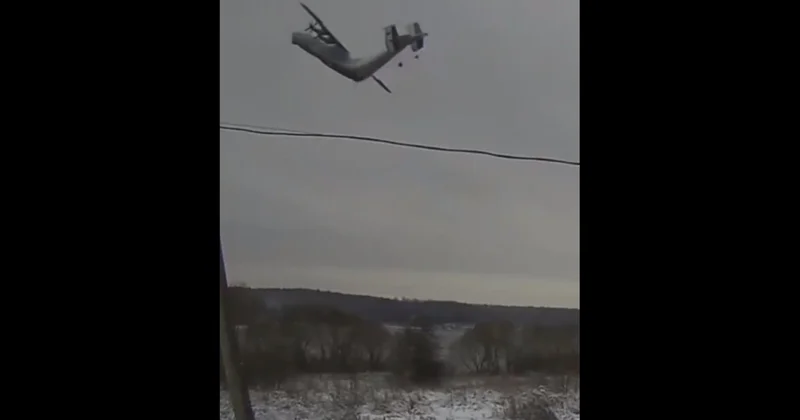 Крушение Антея : в сети появились кадры падения самолёта