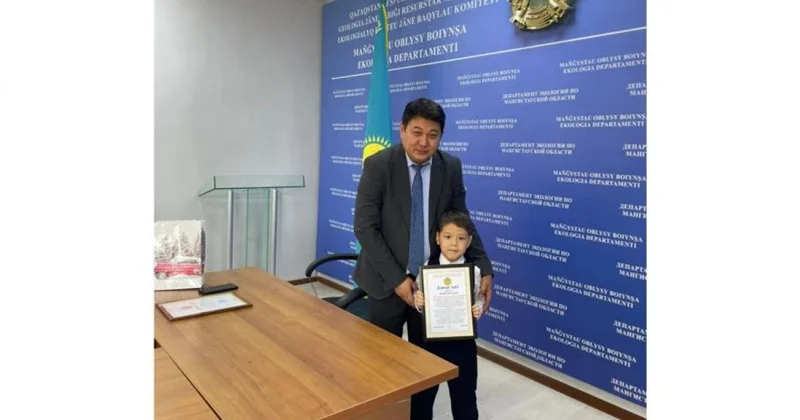 Маңғыстауда Таза Қазақстан акциясының ең жас қатысушысы марапатталды