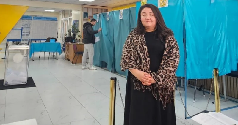 Алматы қаласында референдум әділ өтіп жатыр Салтанат Ерболқызы