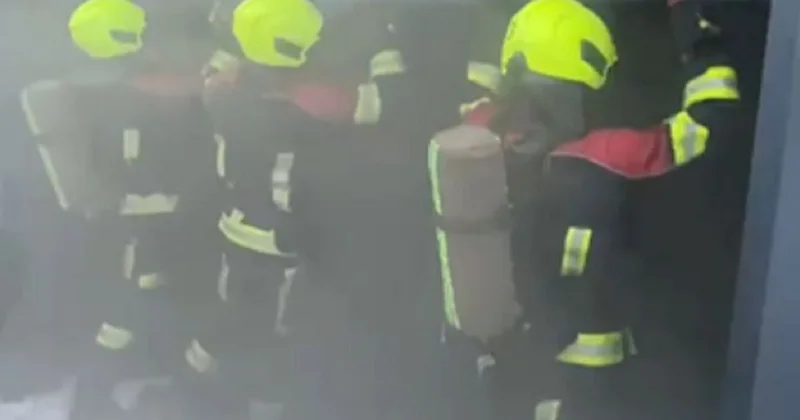 Газовый баллон едва не взорвался в паркинге многоэтажки Астаны: подробности от МЧС (видео)