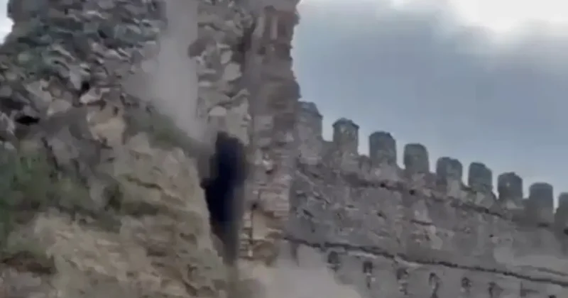 Средневековая башня в Испании рухнула на глазах у туристов