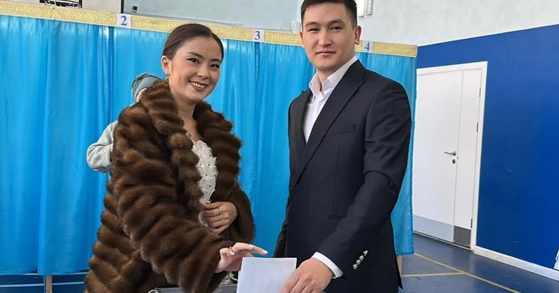 Молодожены проголосовали в день свадьбы в Карагандинской области