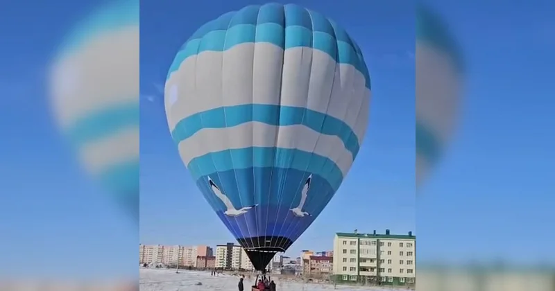 Воздушный шар на одном из избирательных участков запустили в Усть Каменогорске (видео)