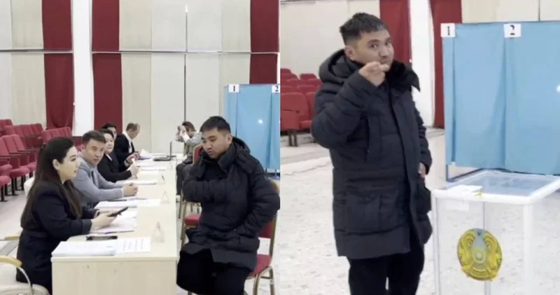 Өтірік қағаз беріңізші : Алматыдағы дауыс беру учаскесінде түсініксіз жайт болды (ВИДЕО)