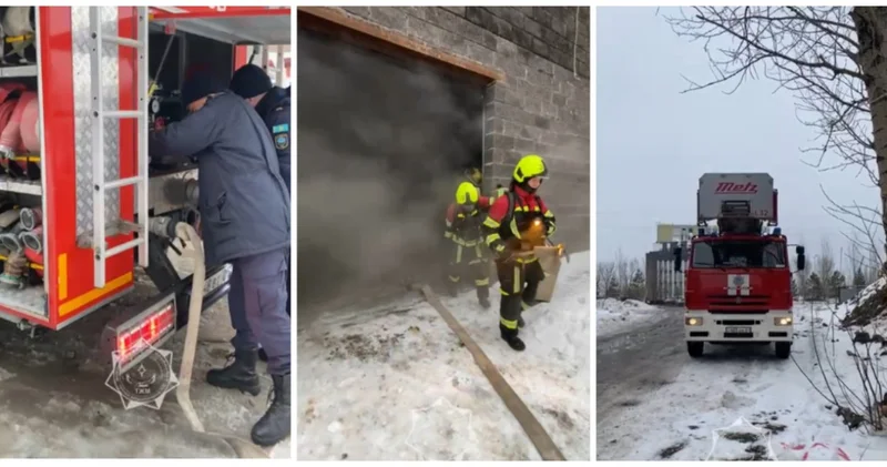 Секундтар ғана қалды : Астанада өрт сөндірушілер жарылыстың алдын алды